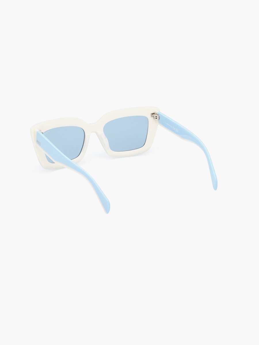 54MM Blue Square Sunglasses EP020284V54