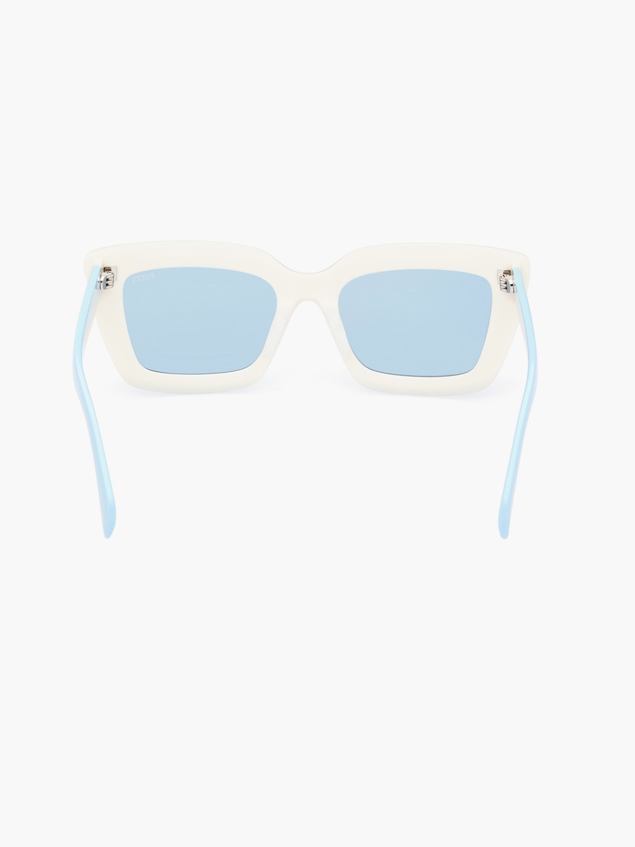 54MM Blue Square Sunglasses EP020284V54