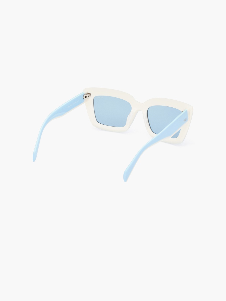 54MM Blue Square Sunglasses EP020284V54