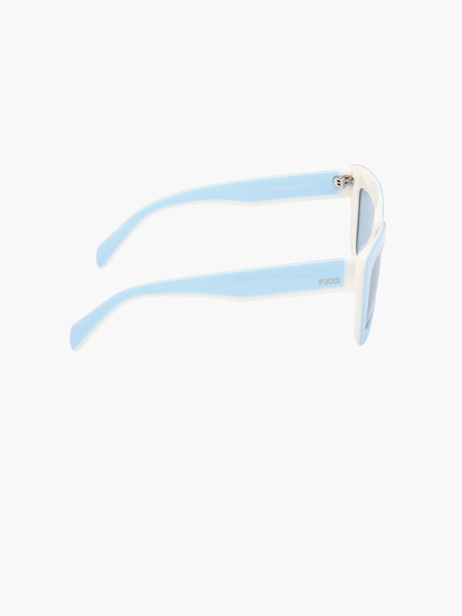 54MM Blue Square Sunglasses EP020284V54