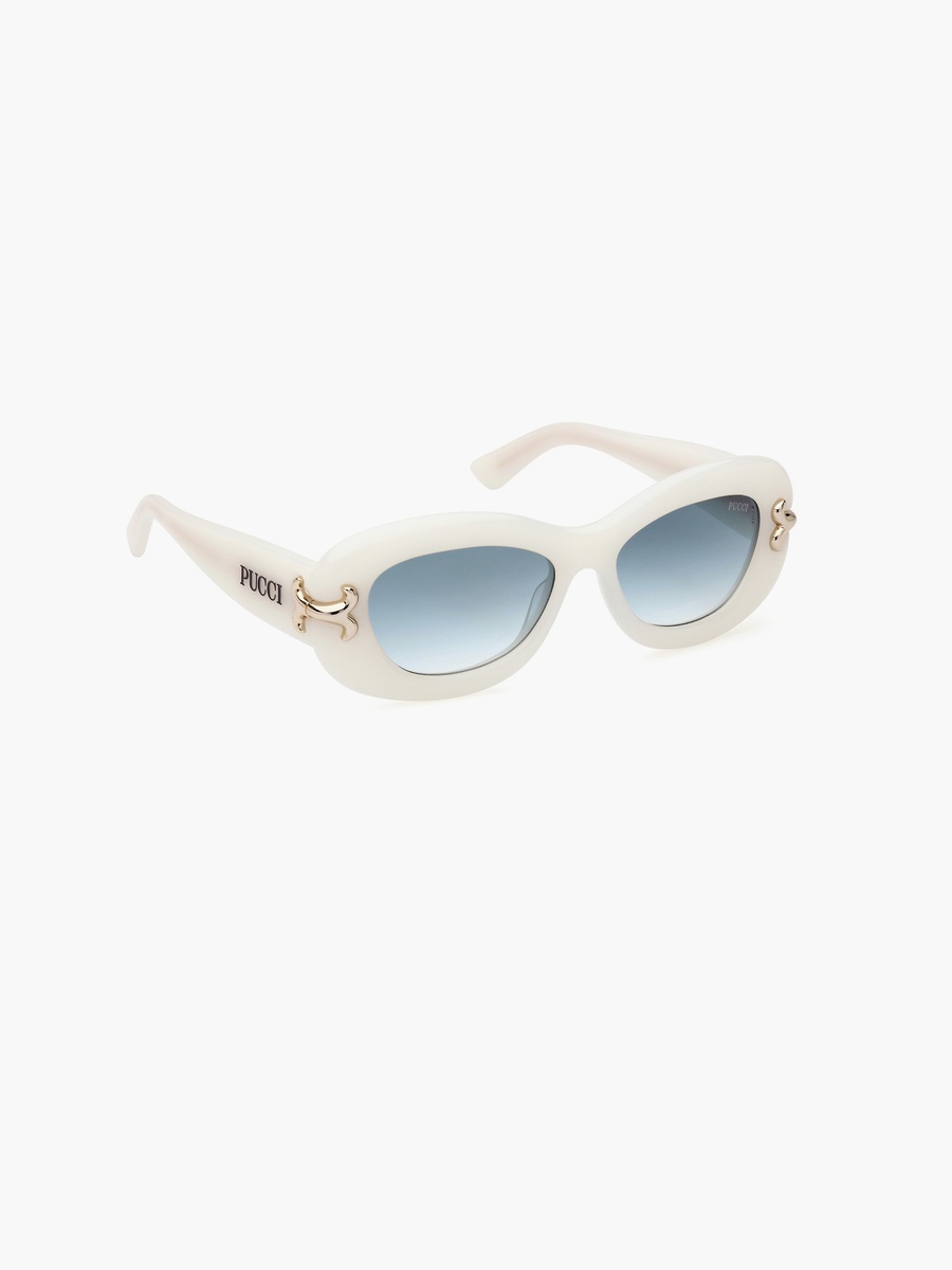 52MM Gradient Blue Rectangle Sunglasses EP021021W52