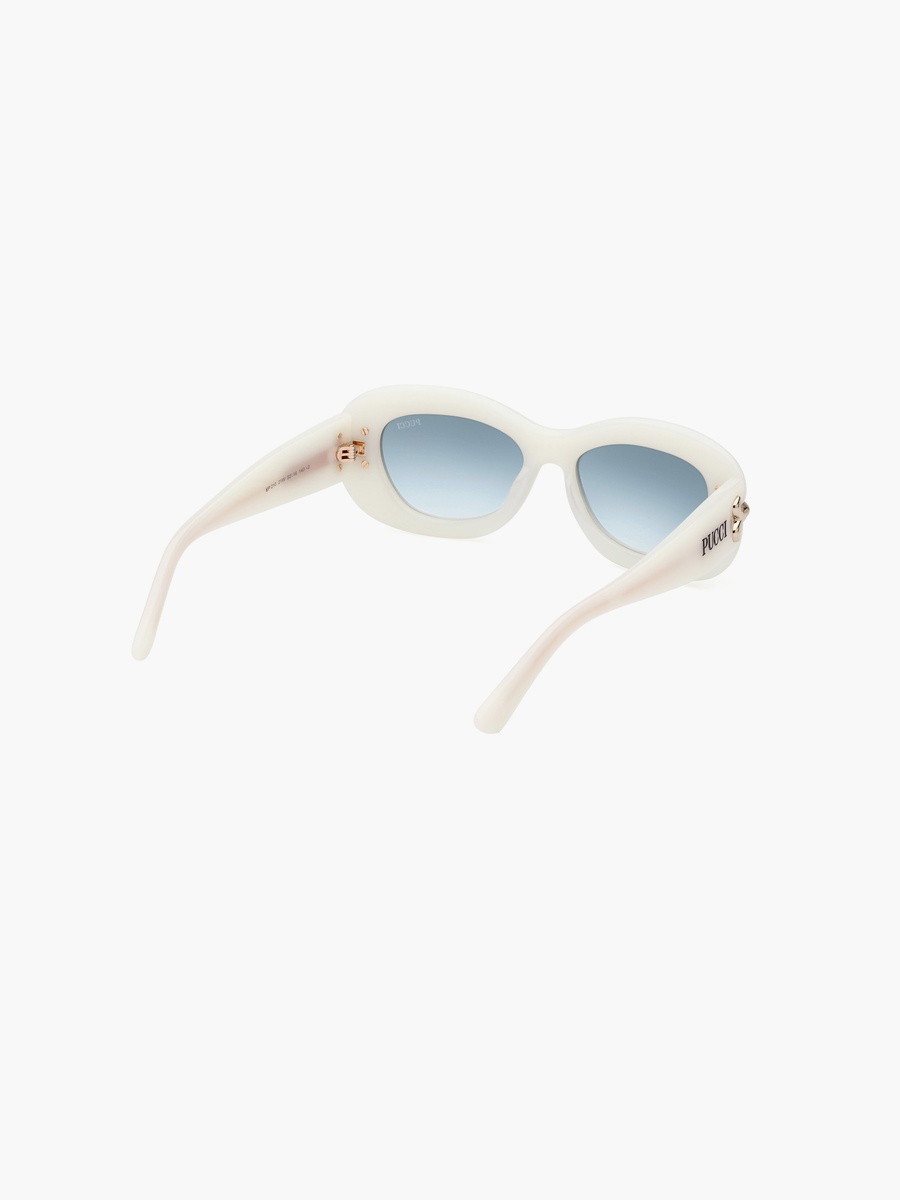 52MM Gradient Blue Rectangle Sunglasses EP021021W52