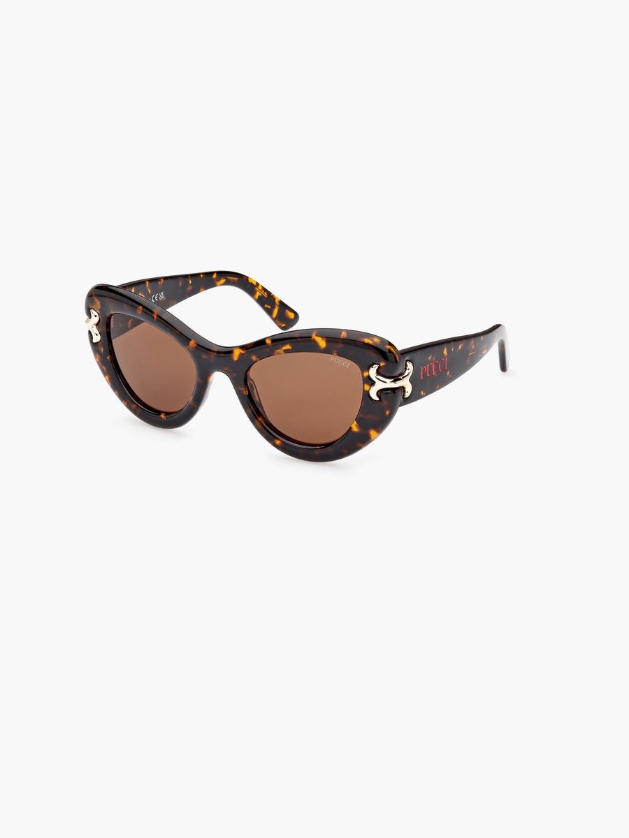 50MM Brown Cat Eye Sunglasses EP021252E50