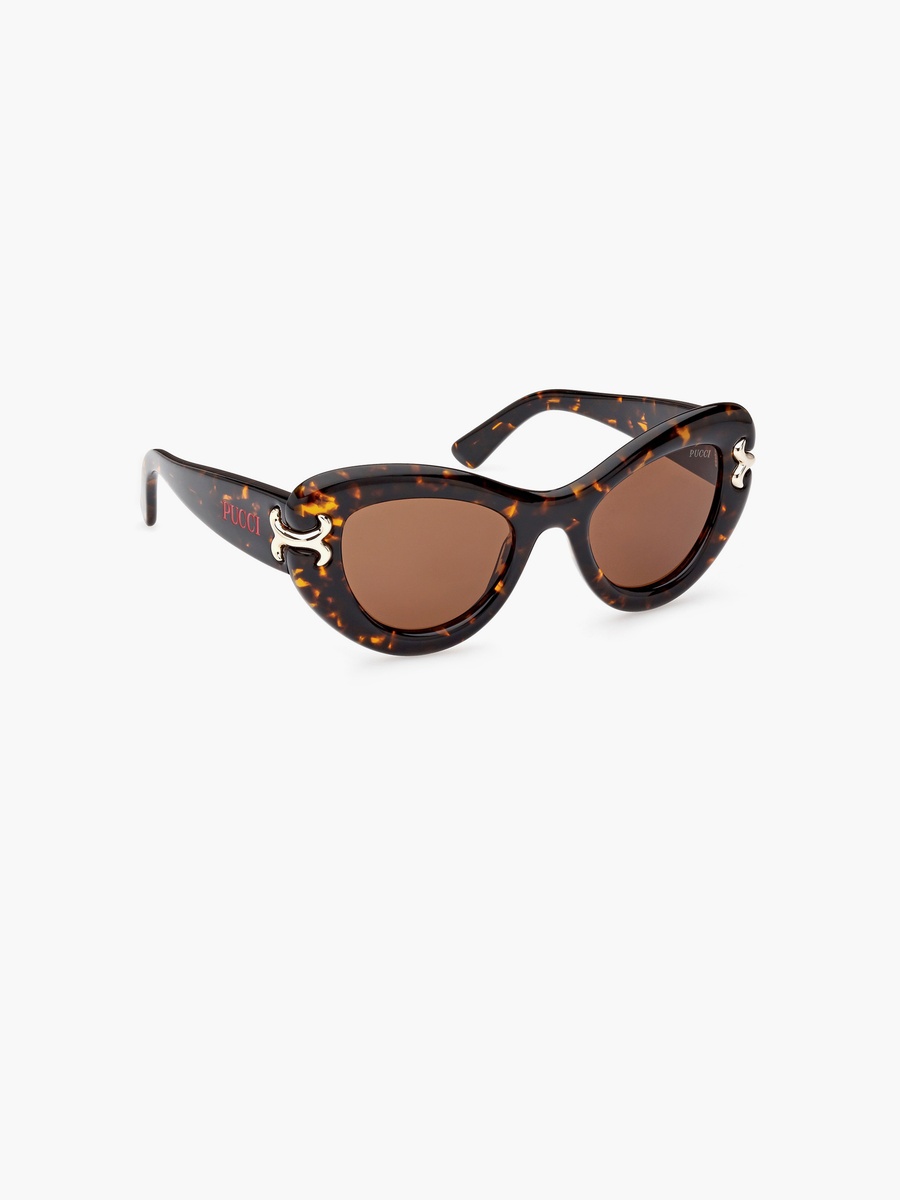 50MM Brown Cat Eye Sunglasses EP021252E50