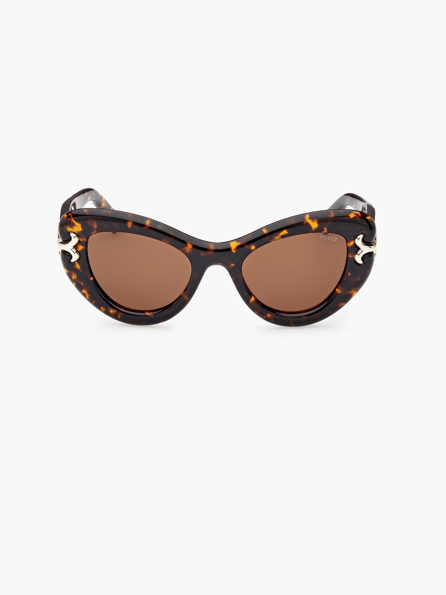 50MM Brown Cat Eye Sunglasses EP021252E50