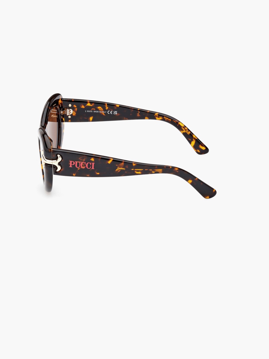 50MM Brown Cat Eye Sunglasses EP021252E50