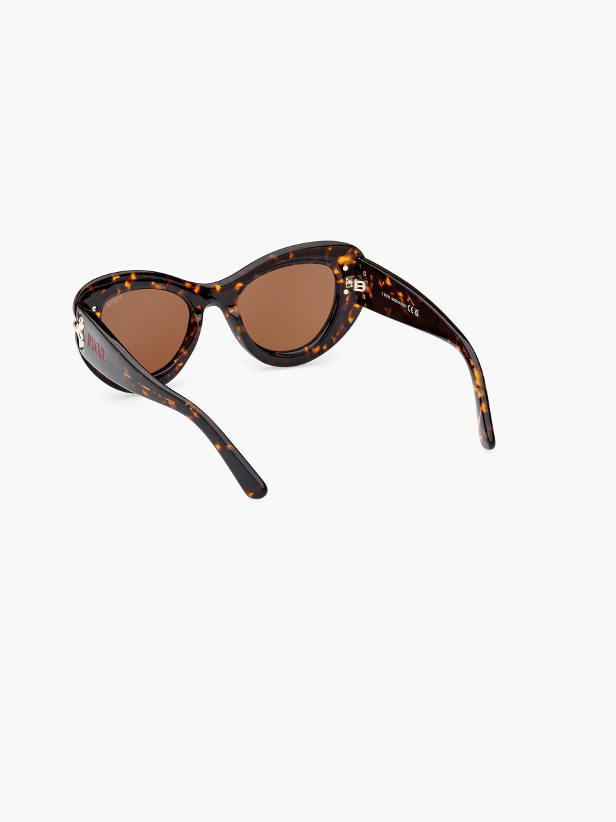 50MM Brown Cat Eye Sunglasses EP021252E50