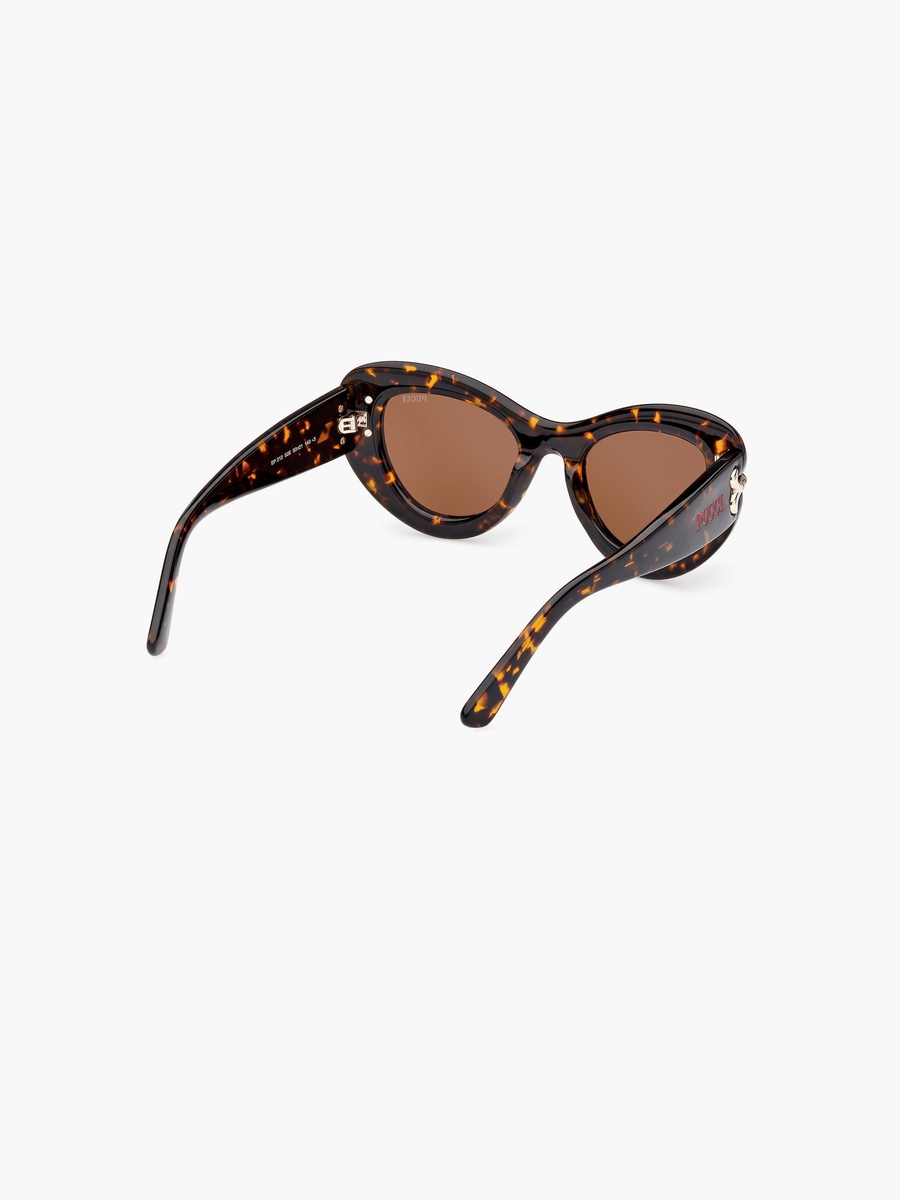 50MM Brown Cat Eye Sunglasses EP021252E50