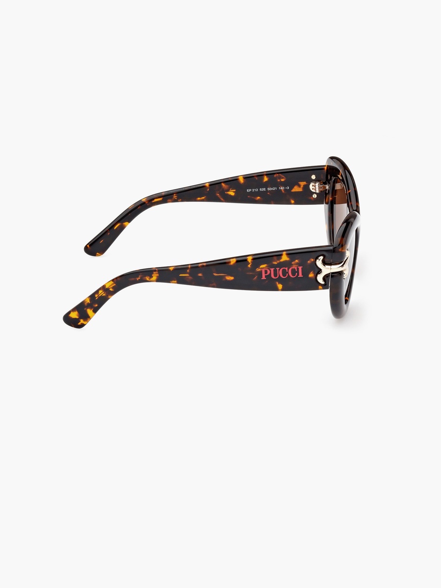 50MM Brown Cat Eye Sunglasses EP021252E50