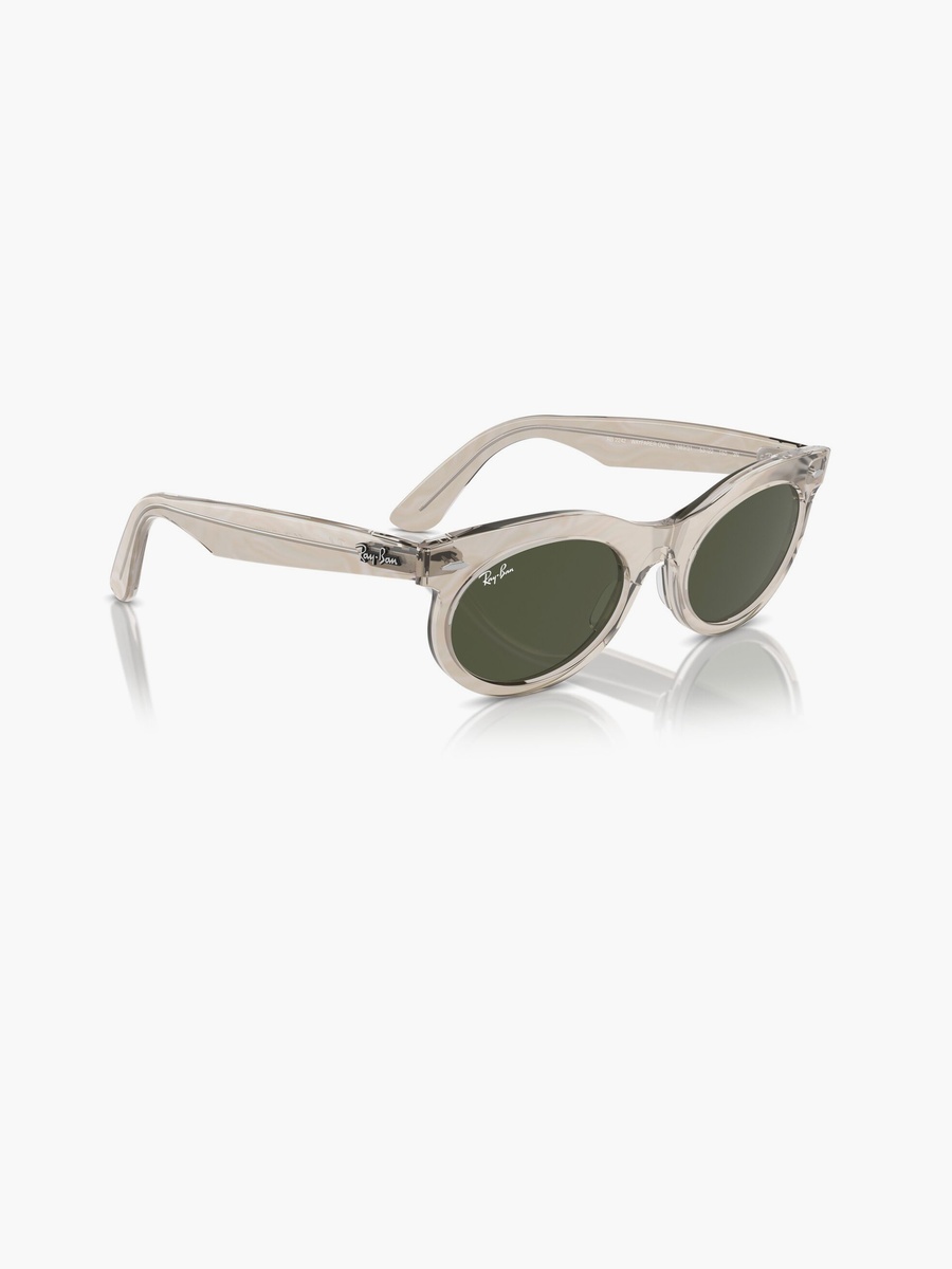 53MM Green Wayfarer Oval Sunglasses - 0RB2242