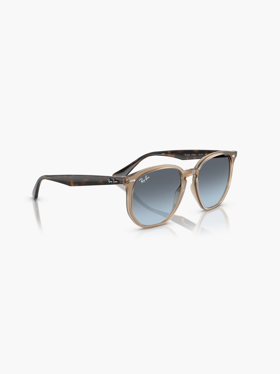 54MM Blue Geometric Sunglasses - 0RB4306