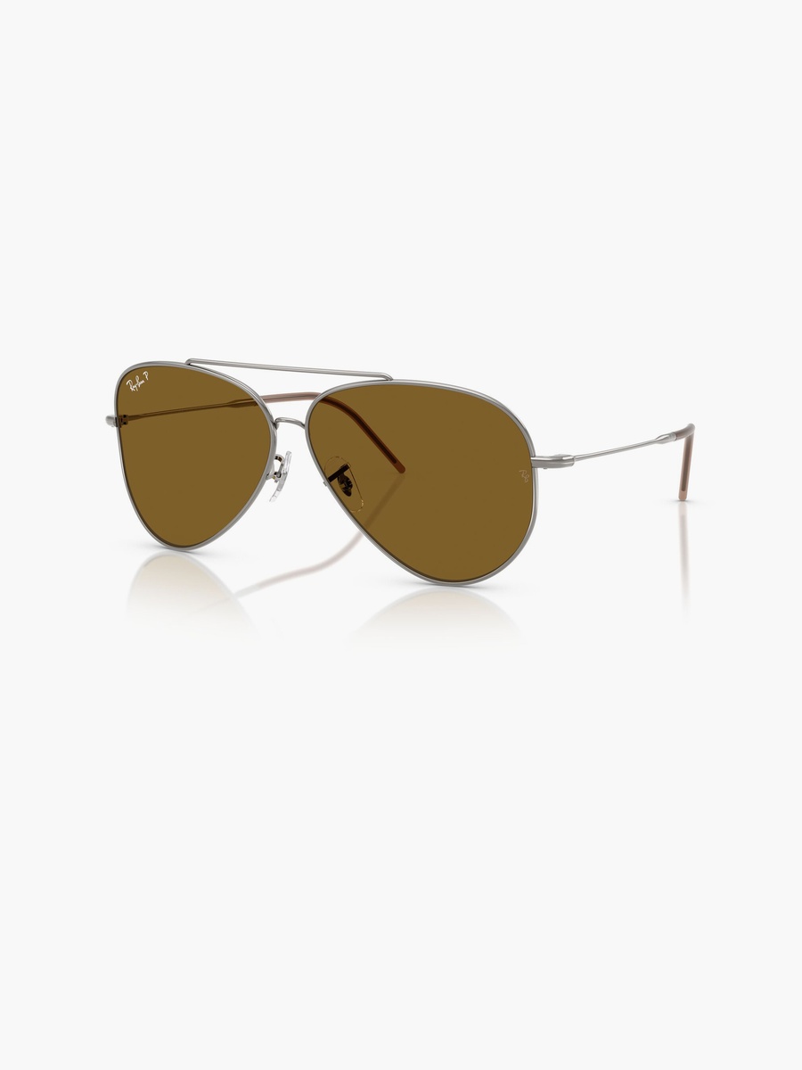 Polarized 59MM Brown Aviator Sunglasses - 0RBR0101S