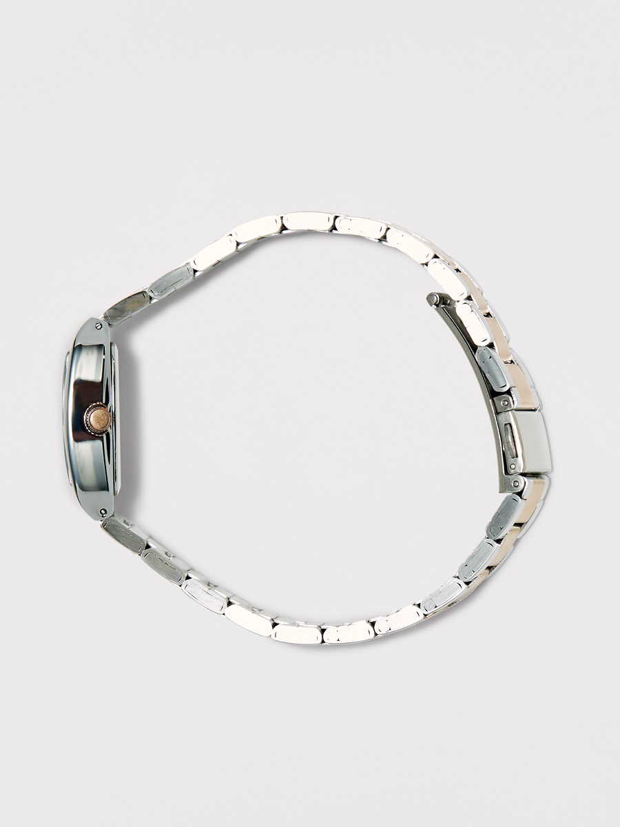 Women Silver and Gold Stainless Steel Strap Analog Wristwatch - 00CFD024N012