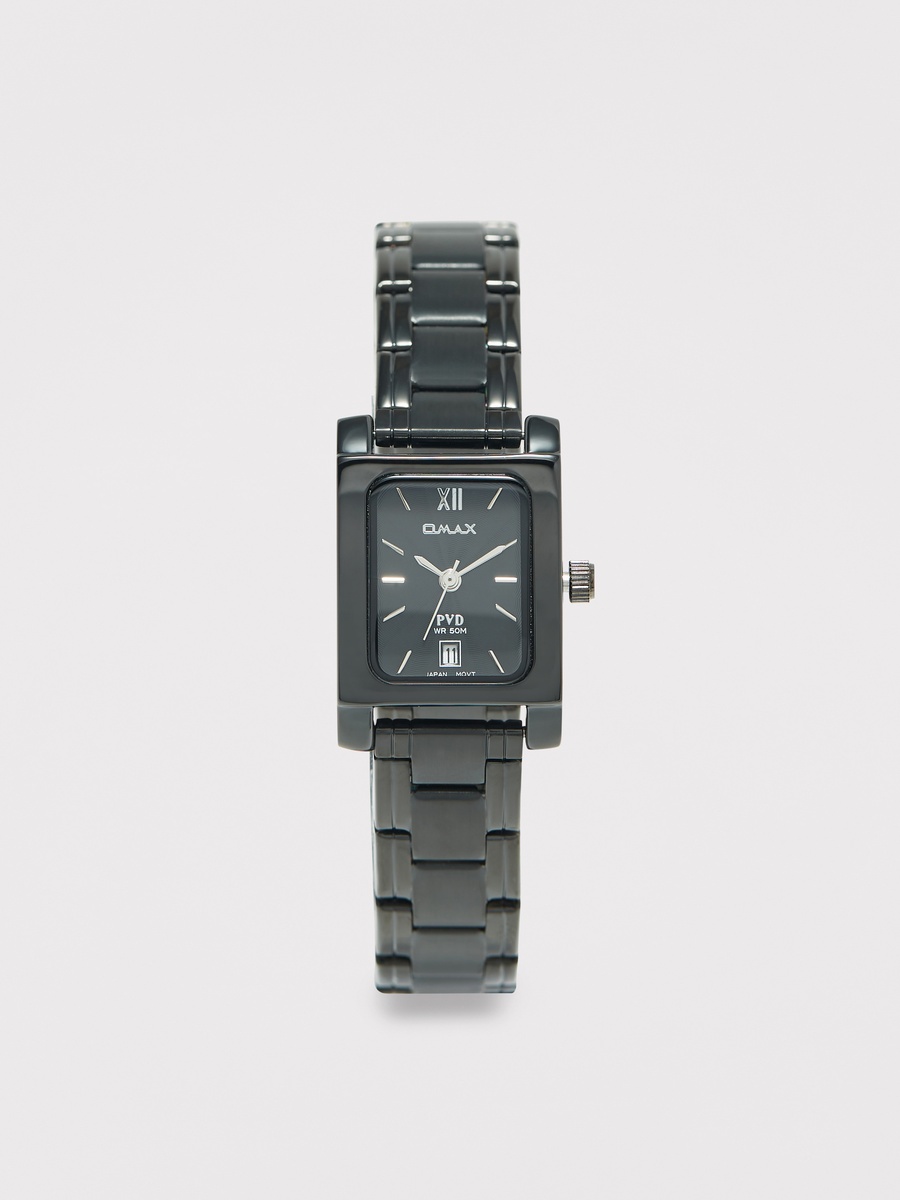 Women Black Stainless Steel Strap Analog Wristwatch - 00CFD026B012 42 MM