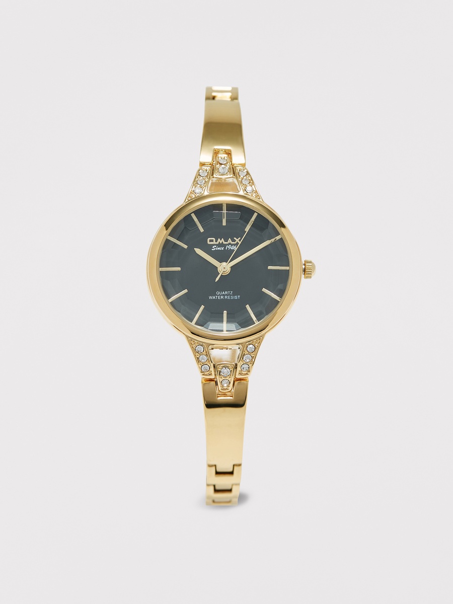 Women Gold Stainless Steel Strap Analog Wristwatch - 00JEC048Q002 28 MM