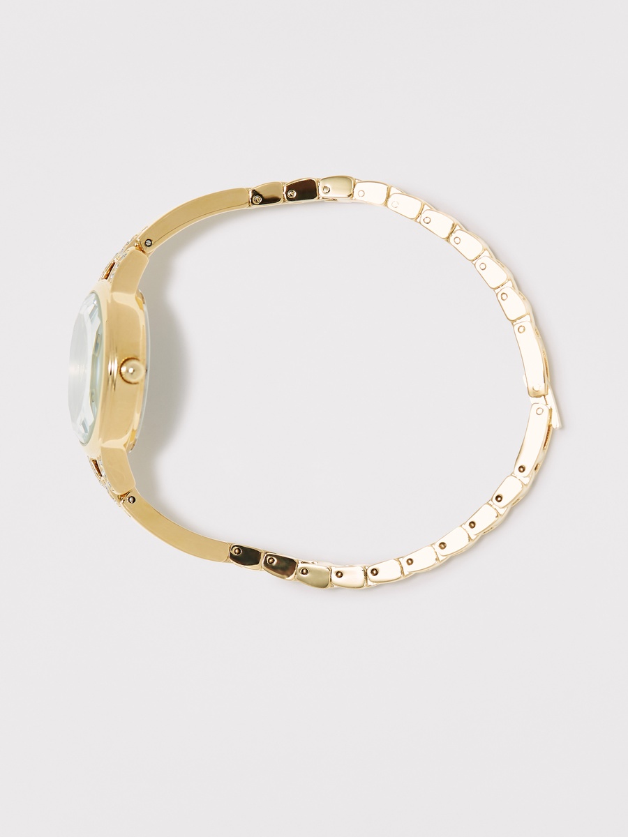 Women Gold Stainless Steel Strap Analog Wristwatch - 00JEC048Q002 28 MM