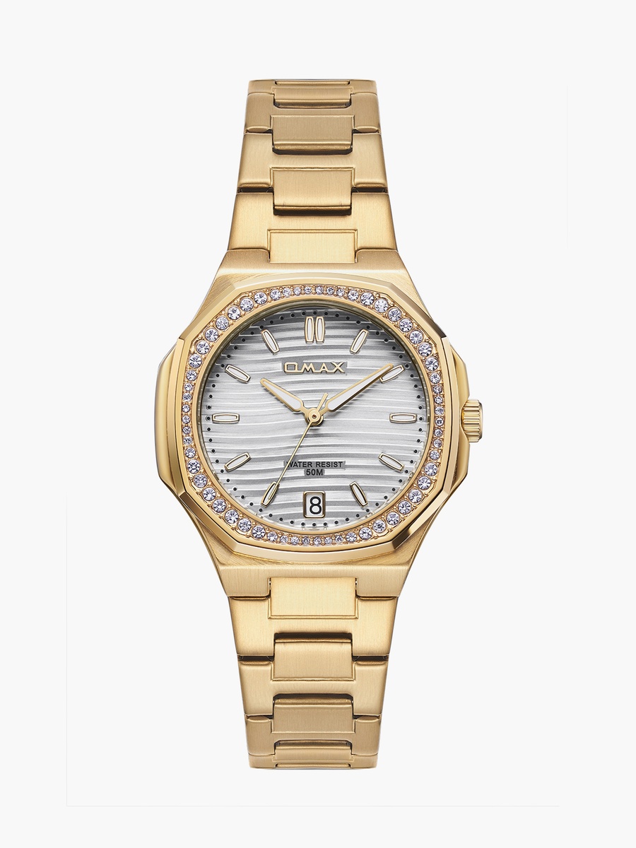 Women 42MM Gold Analog Metal Strap Watch 00BFD006D008