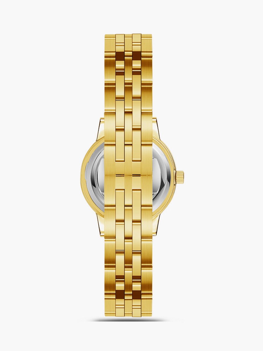 Women 26MM Dual Tone Analog Metal Strap Watch SQ-BS006TDIS