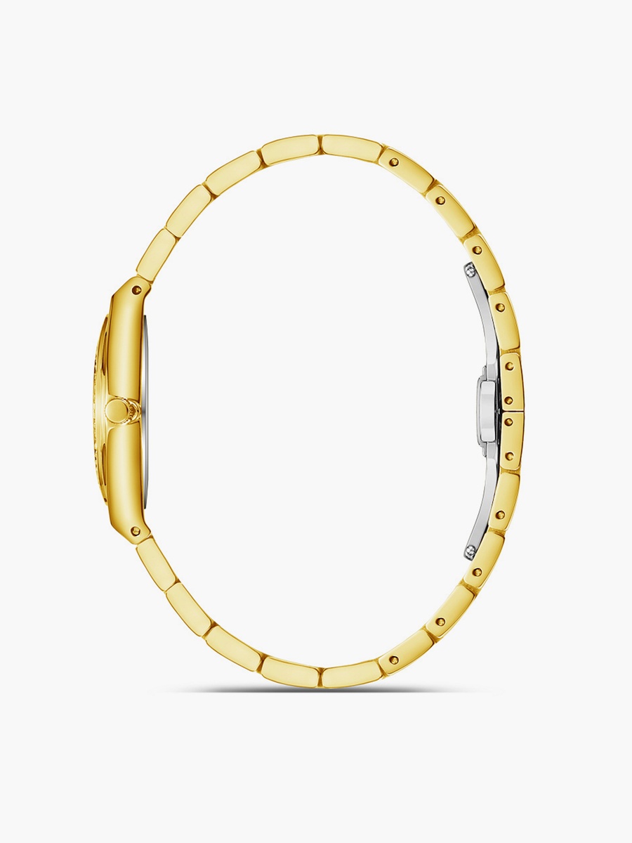 Women 28MM Gold Analog Metal Strap Watch SQ-BS008GT1I