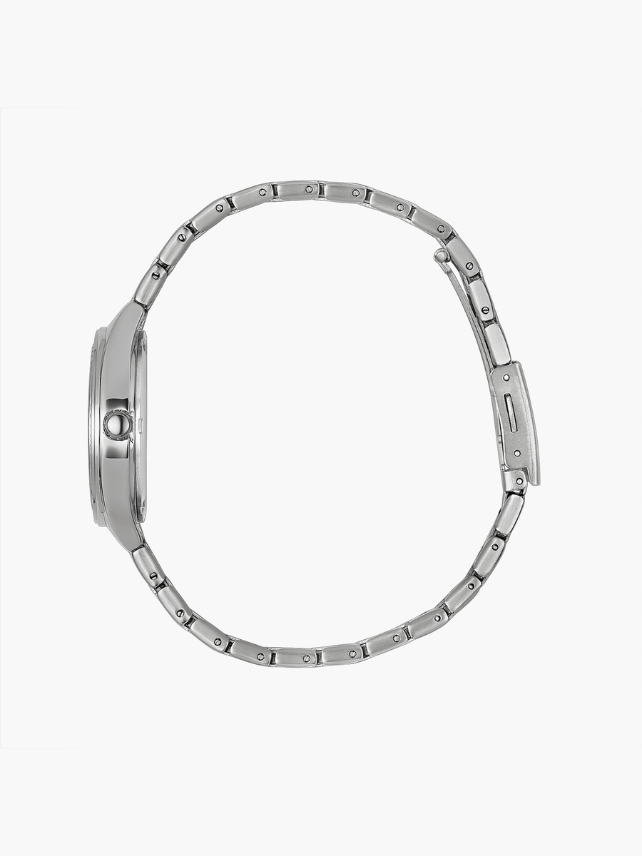Women 36MM Silver Analog Metal Strap Watch 00JAS016I014
