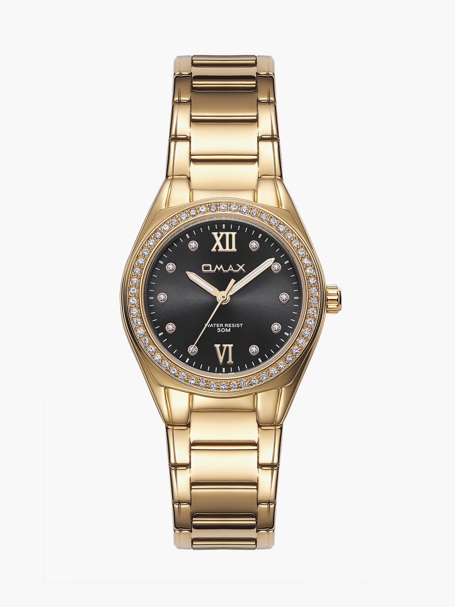 Women 36MM Gold Analog Metal Strap Watch 00JAS016Q002