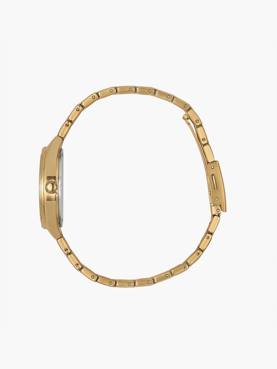 Women 36MM Gold Analog Metal Strap Watch 00JAS016Q002