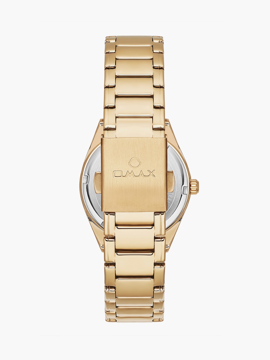 Women 36MM Gold Analog Metal Strap Watch 00JAS016Q002