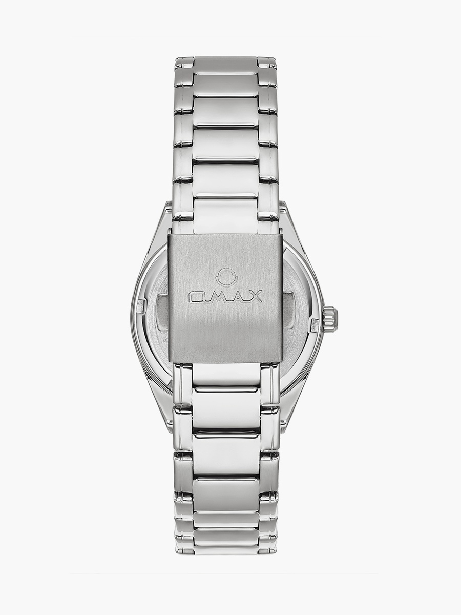 Women 36MM Silver Analog Metal Strap Watch 00JAS016I006