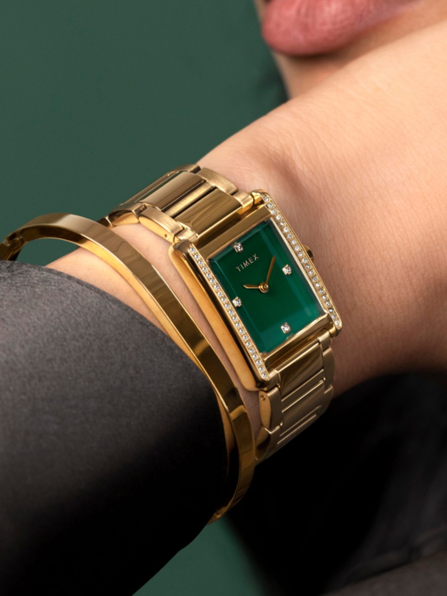 Women 24 MM Gold Analog Stainless Steel Watch TW2W87500