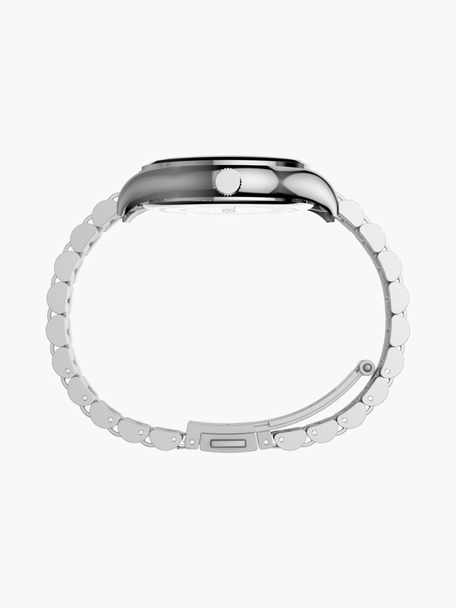 Women 34 MM Silver Analog Stainless Steel Watch TW2W85300