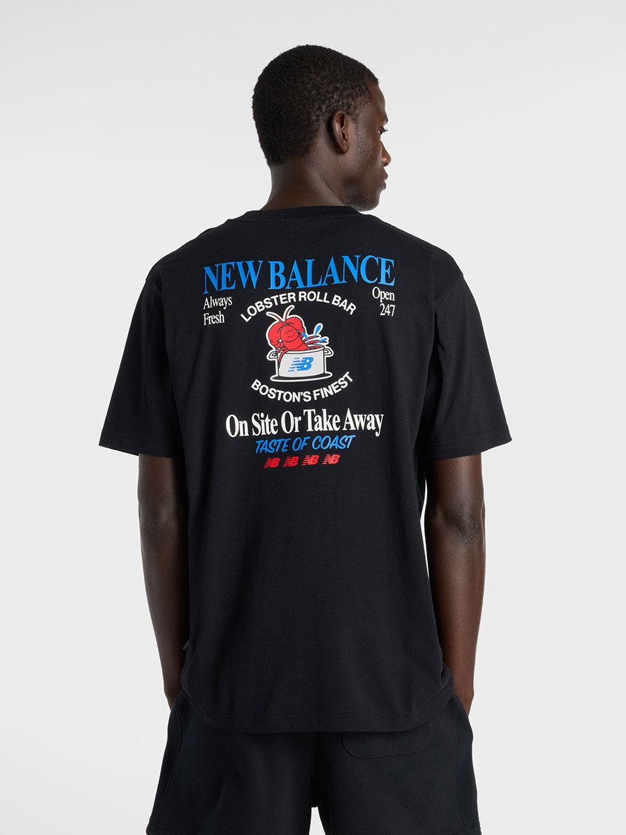 Black Graphic Print Cotton T-Shirt