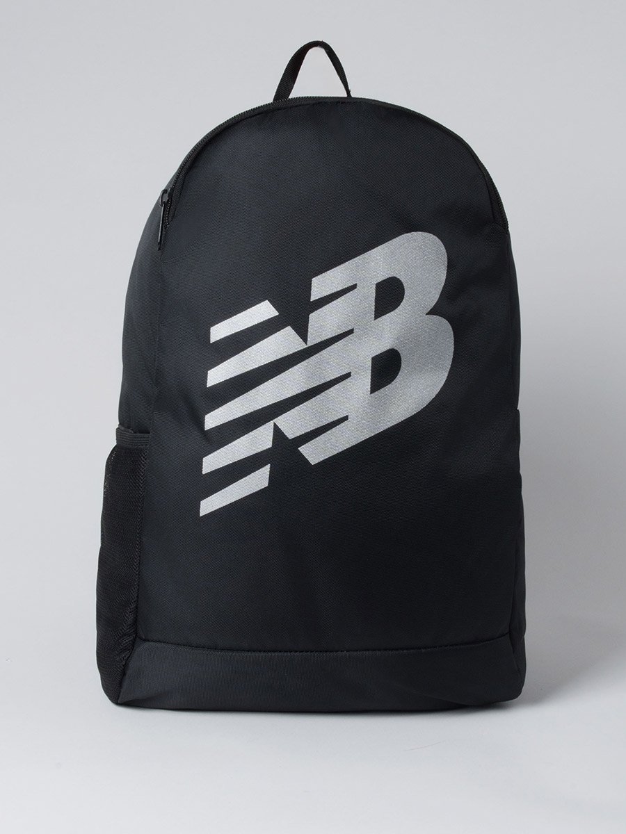 Black Logo Print Backpack