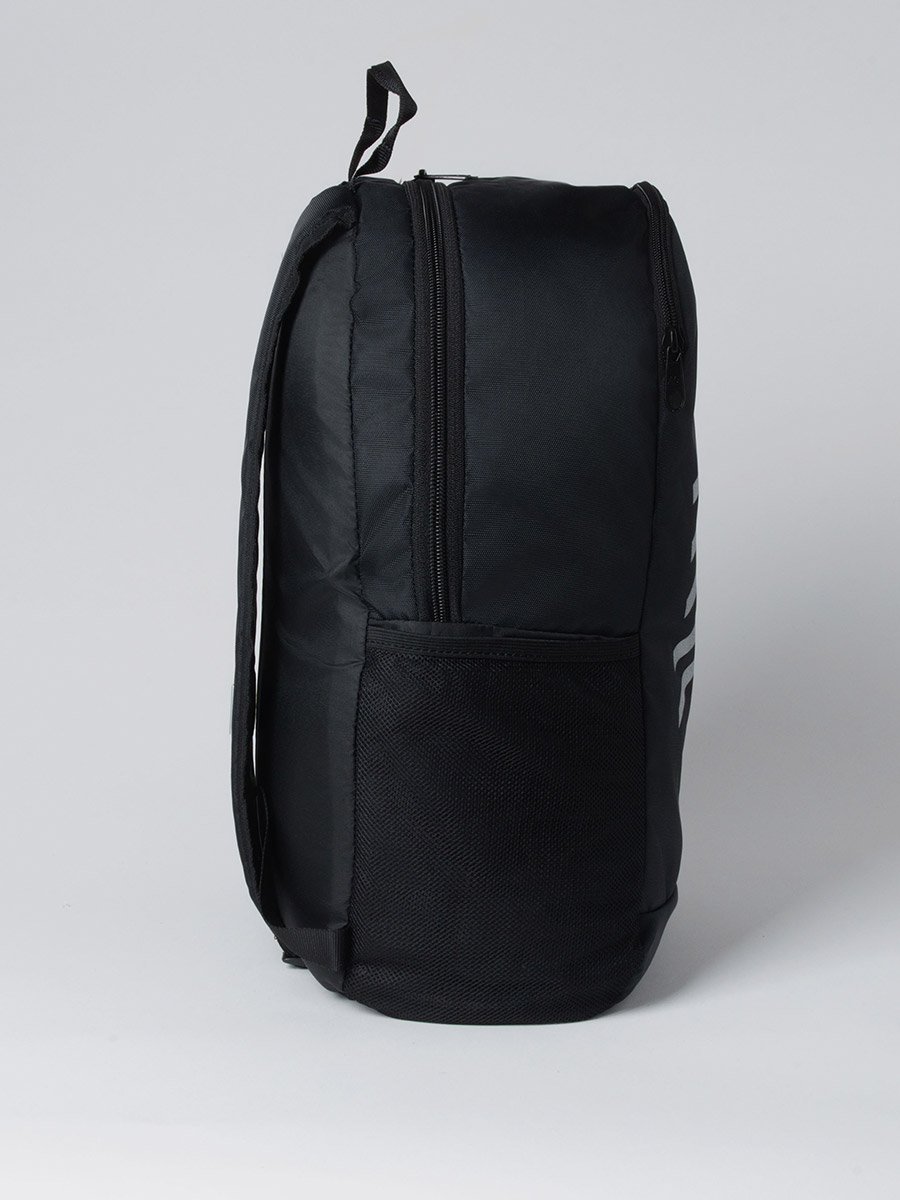 Black Logo Print Backpack