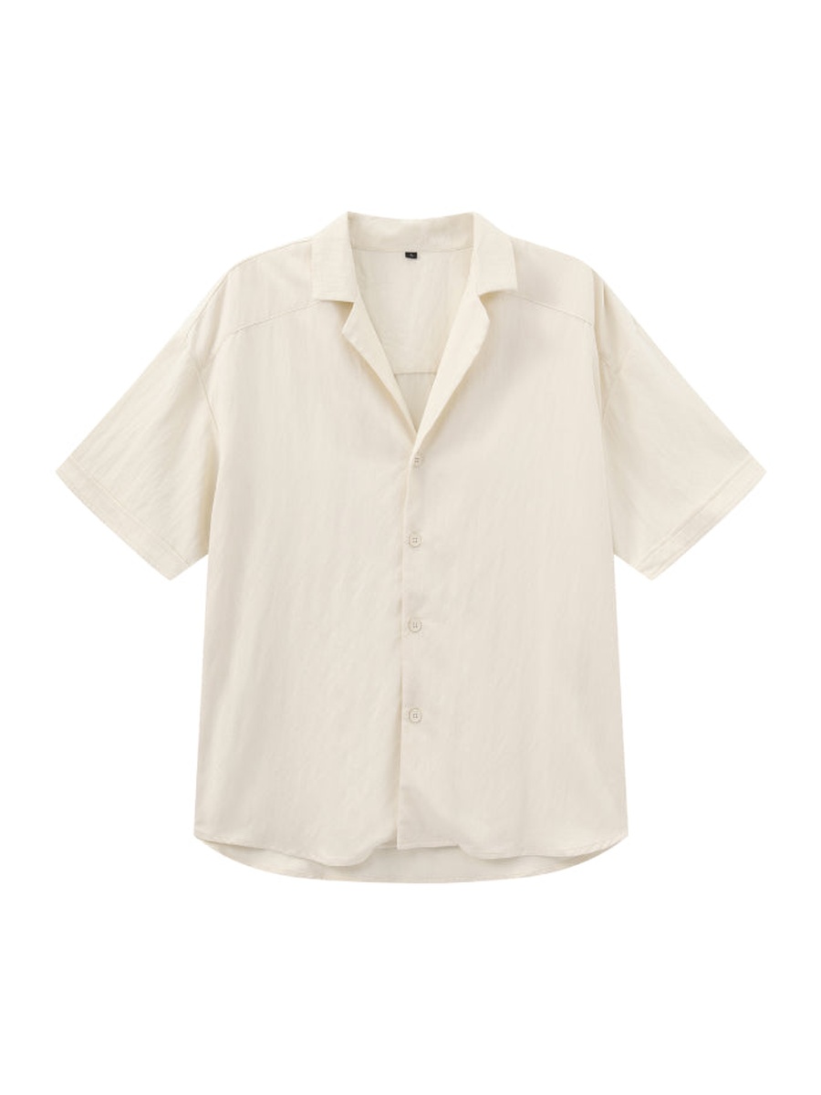 Men Short Sleeve Button-Up Shirt