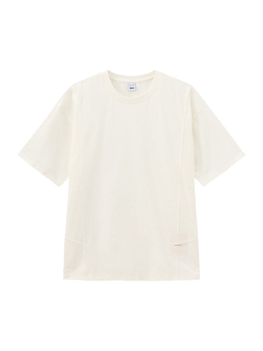 Men Short Sleeve Panelled T-Shirt