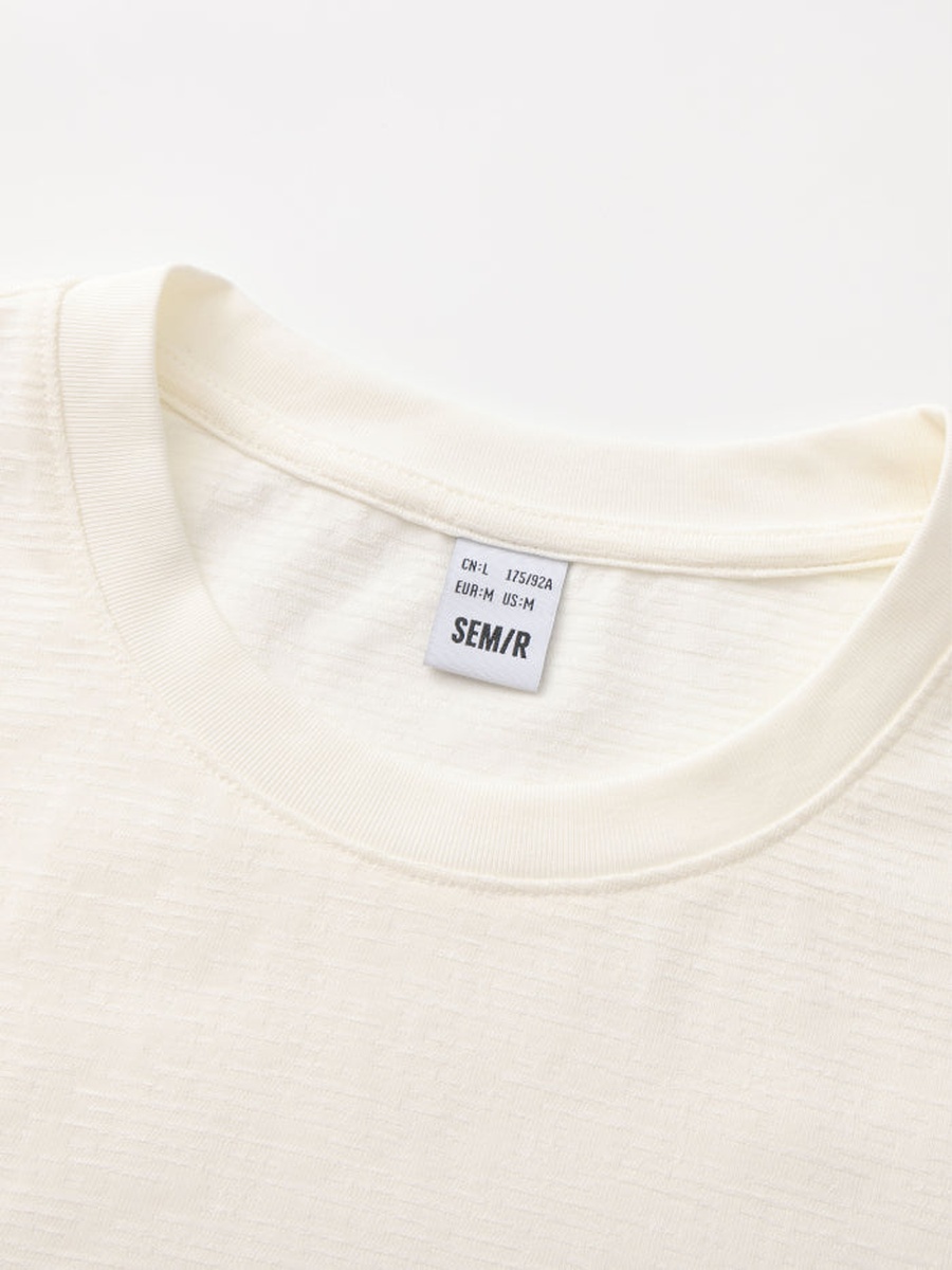 Men Short Sleeve Panelled T-Shirt