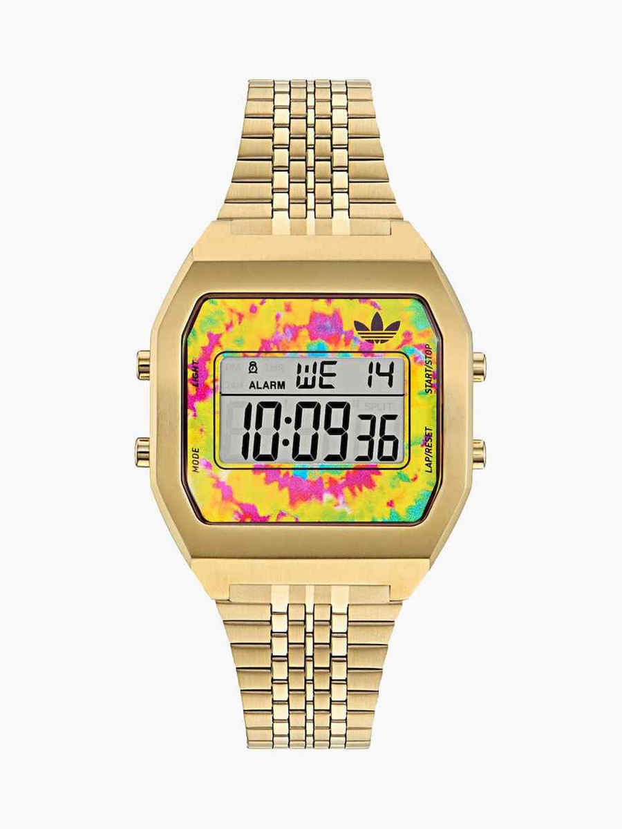 Gold Digital Stainless Steel Strap Watch AOST24559