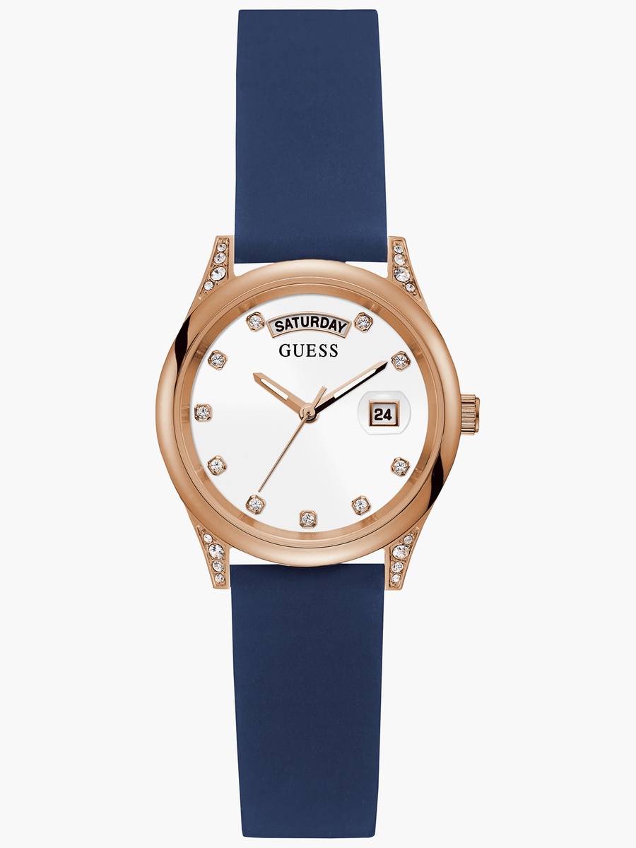 Blue Analog Silicone Strap Watch - GW0356L1