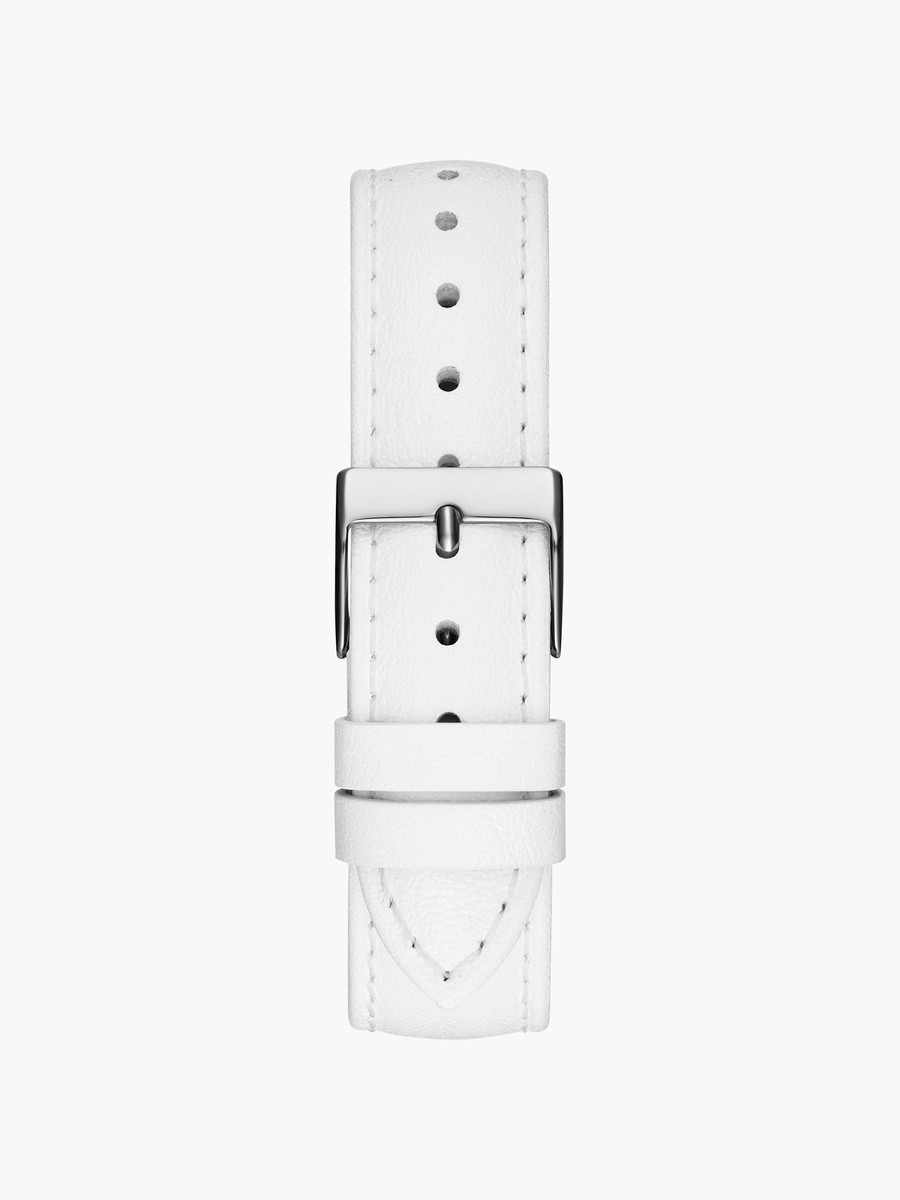 Women Silver Analog Leather Strap Watch GW0608L1 37 MM