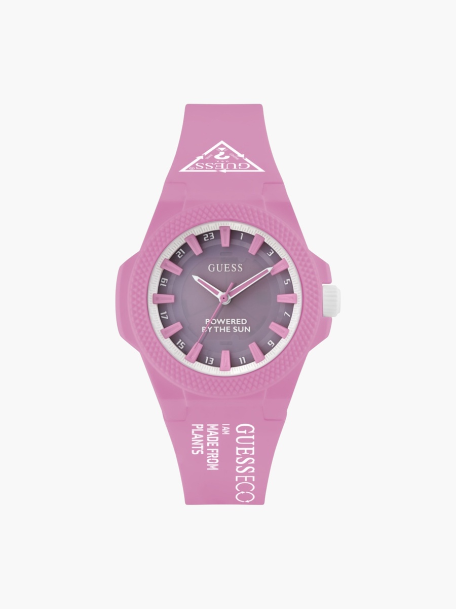 Pink Solar-Powered Plant-Based Watch