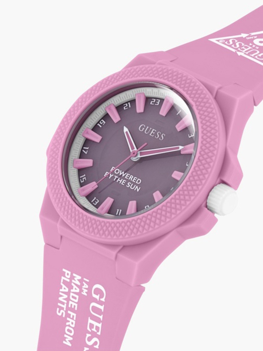Pink Solar-Powered Plant-Based Watch