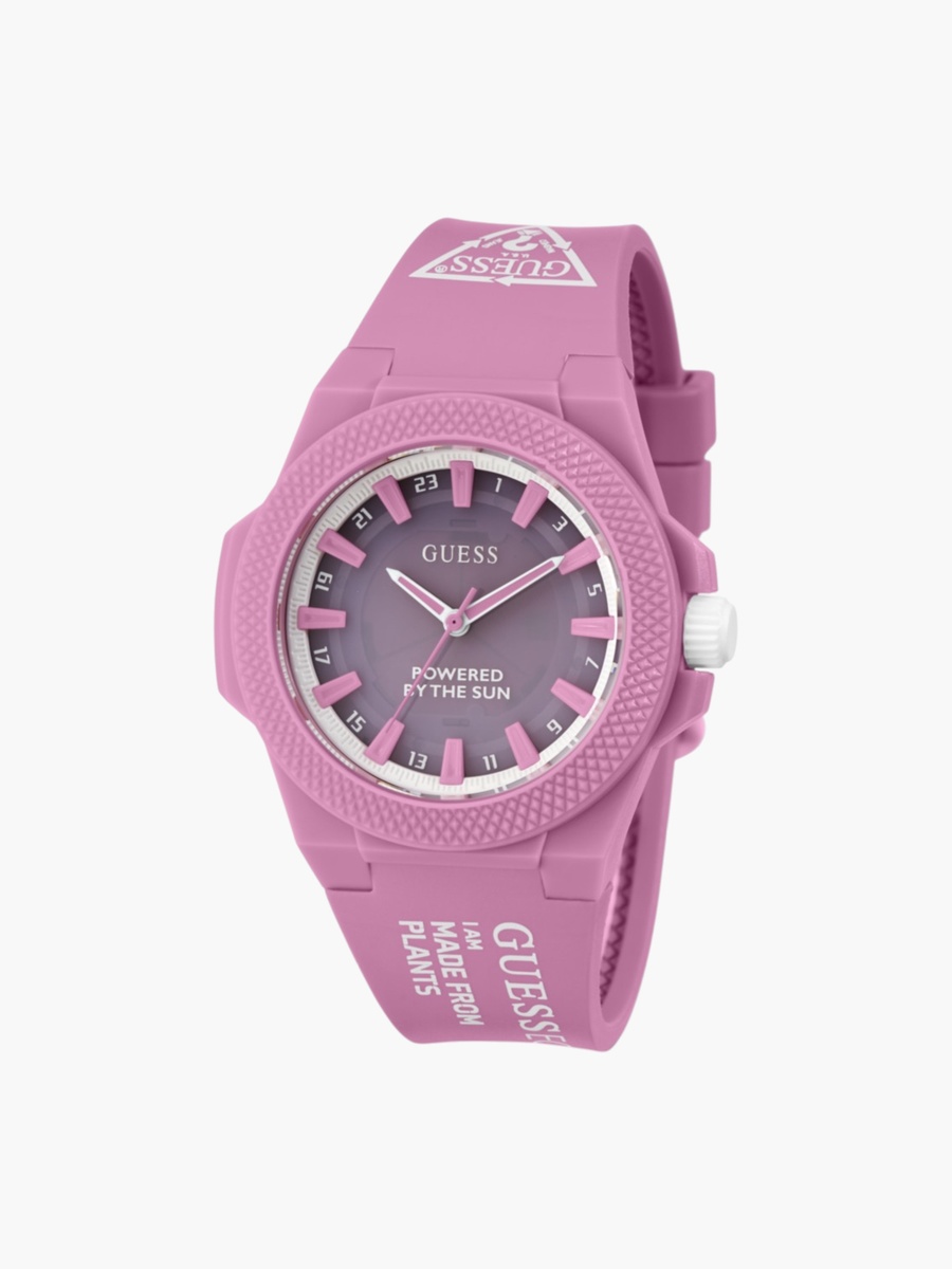 Pink Solar-Powered Plant-Based Watch