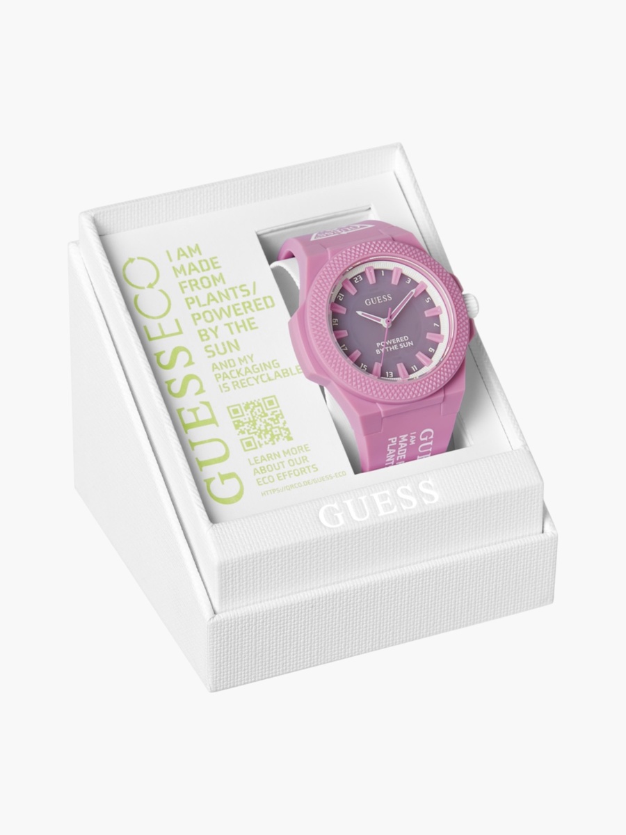 Pink Solar-Powered Plant-Based Watch