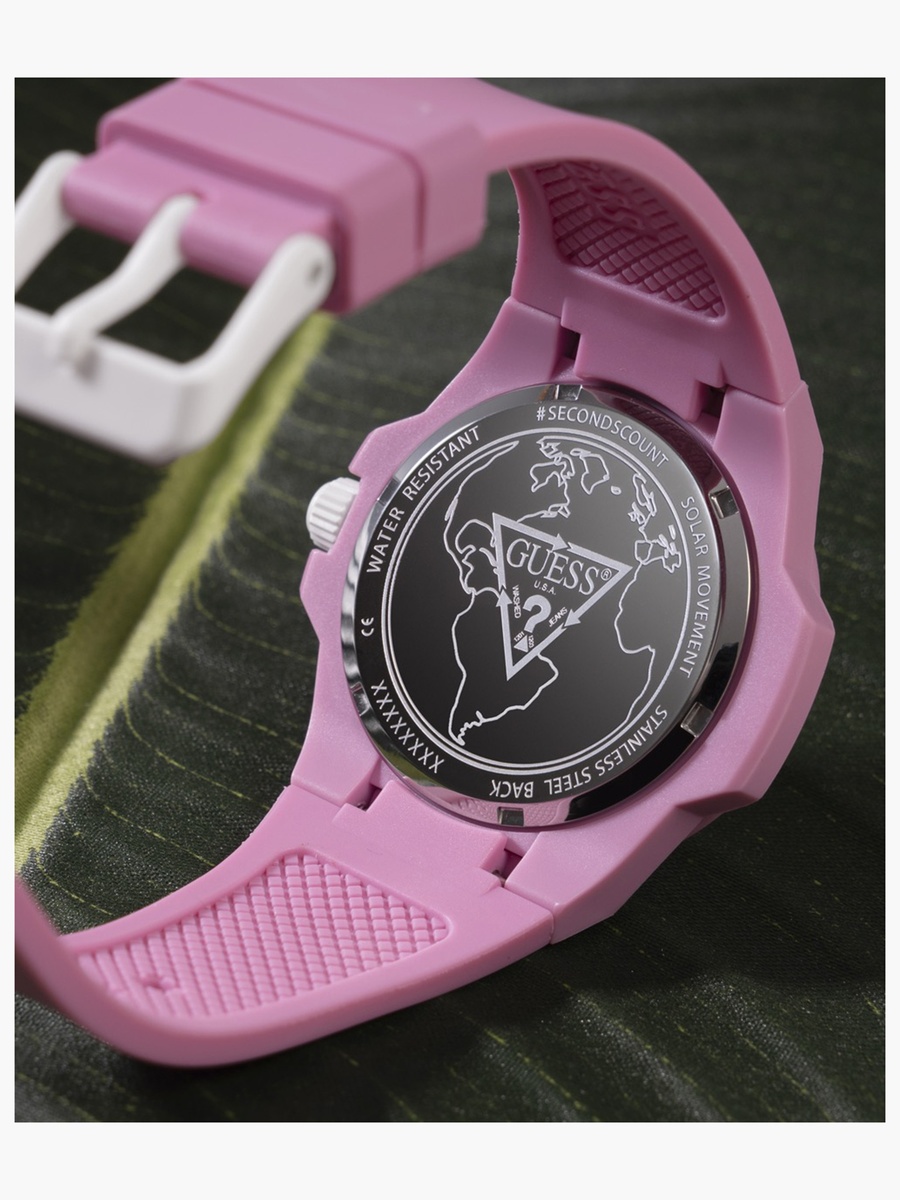 Pink Solar-Powered Plant-Based Watch