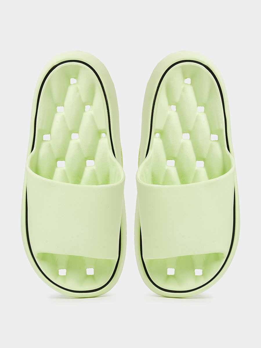 Green Contrast Edges Slides