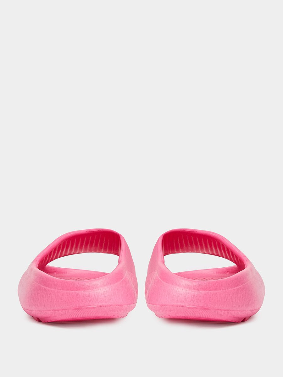 Dark Pink Solid Comfort Slides