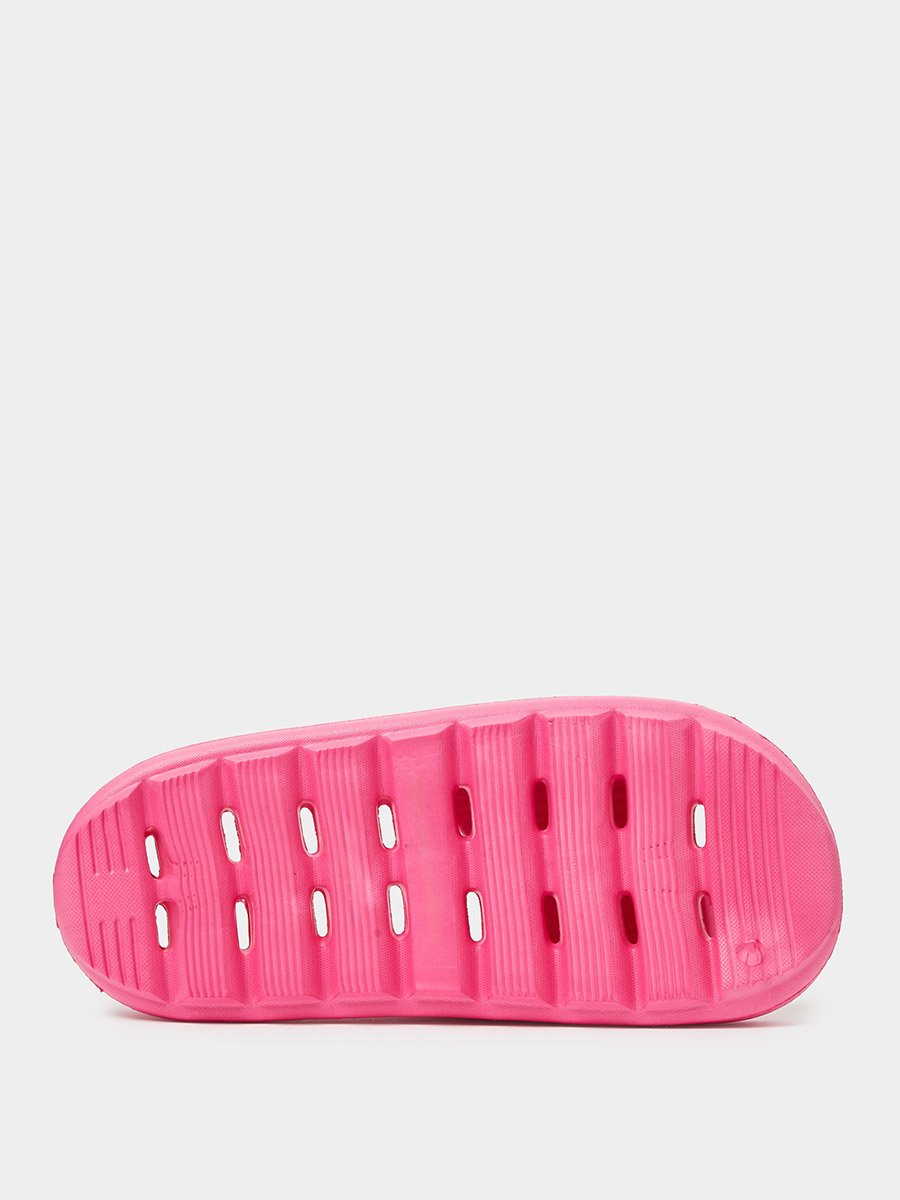 Dark Pink Solid Comfort Slides
