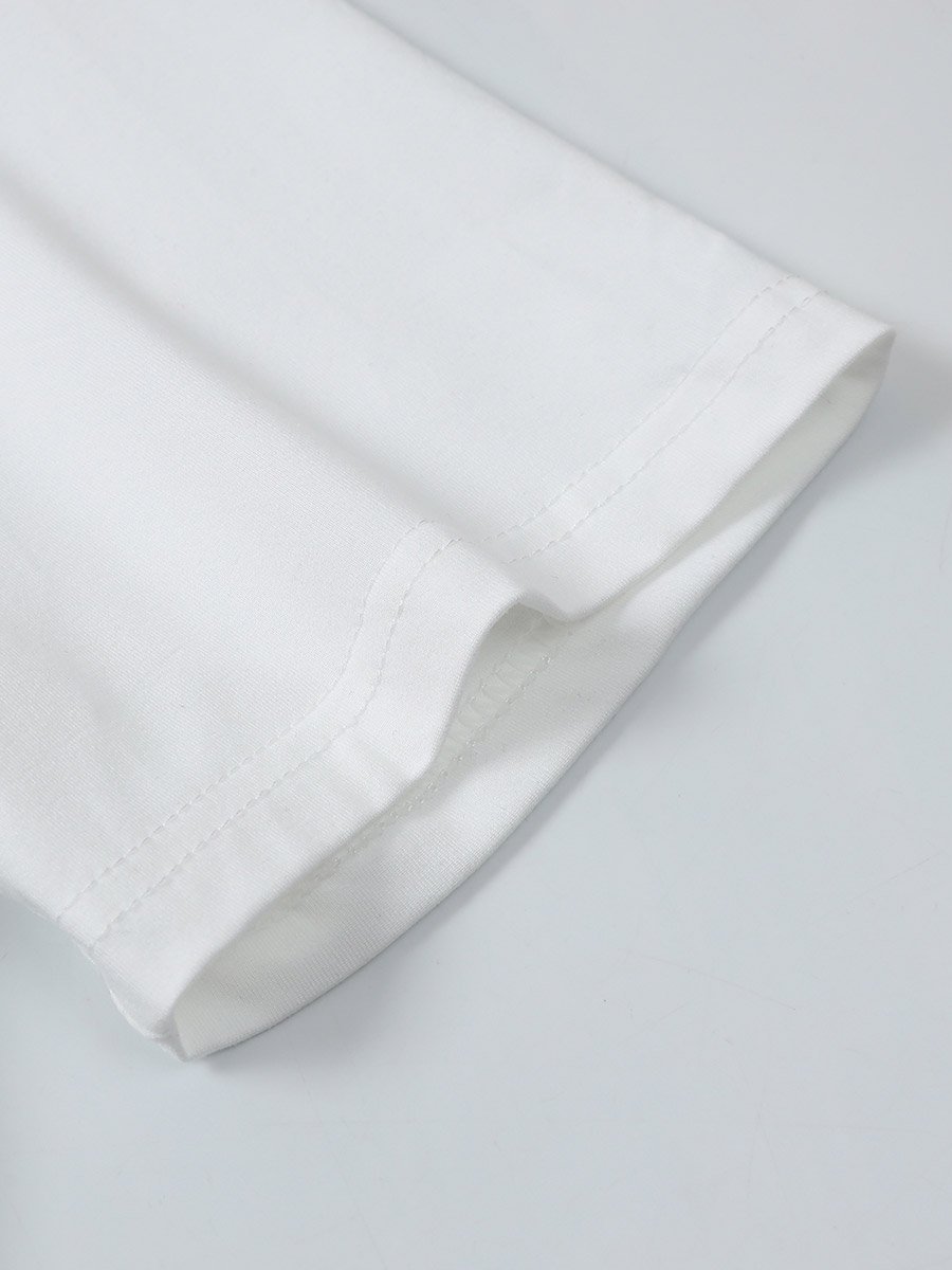 Men White Slogan Print Short Sleeve T-Shirt and Shorts Co-Ords