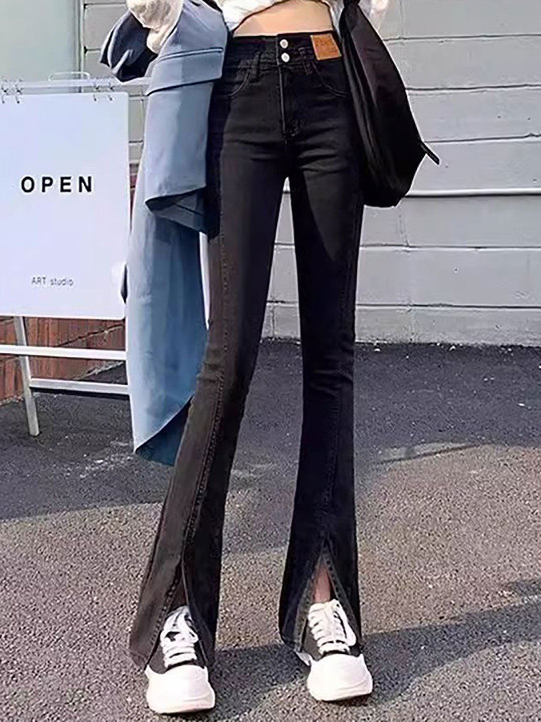 Black Slim Fit High Rise Jeans