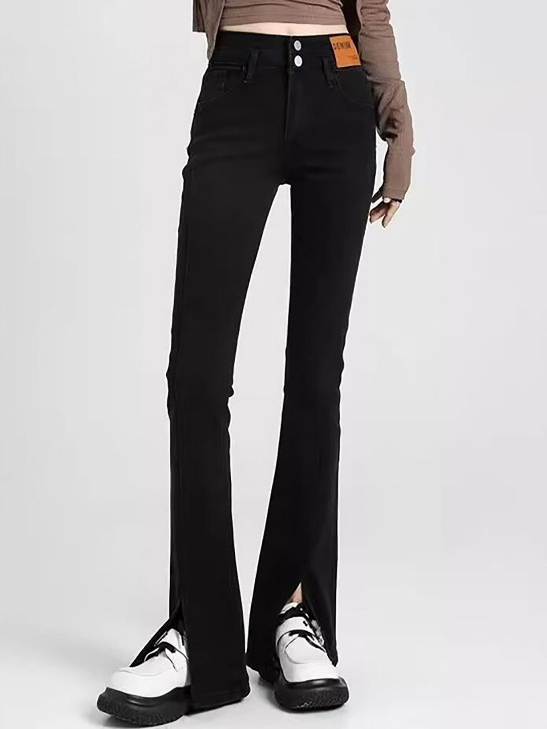 Black Slim Fit High Rise Jeans